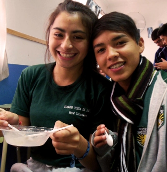 Seguimos haciendo helados y experimentado en las escuelas de Santa Fe